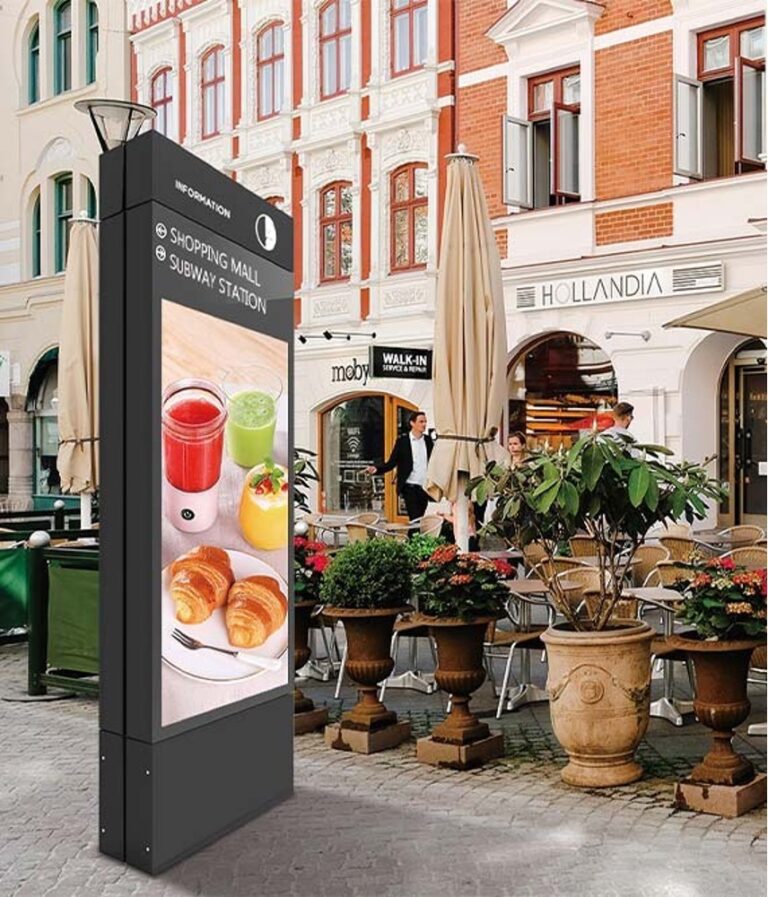What is the difference between IP55 and IP65 ratings in digital signage